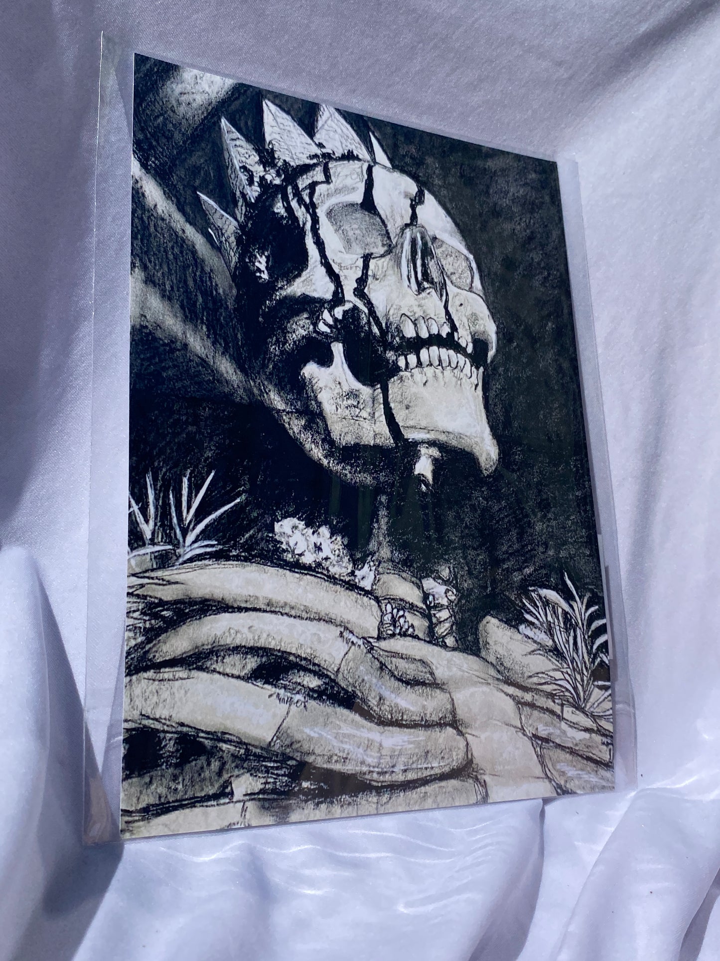 Crowned Skeleton art print