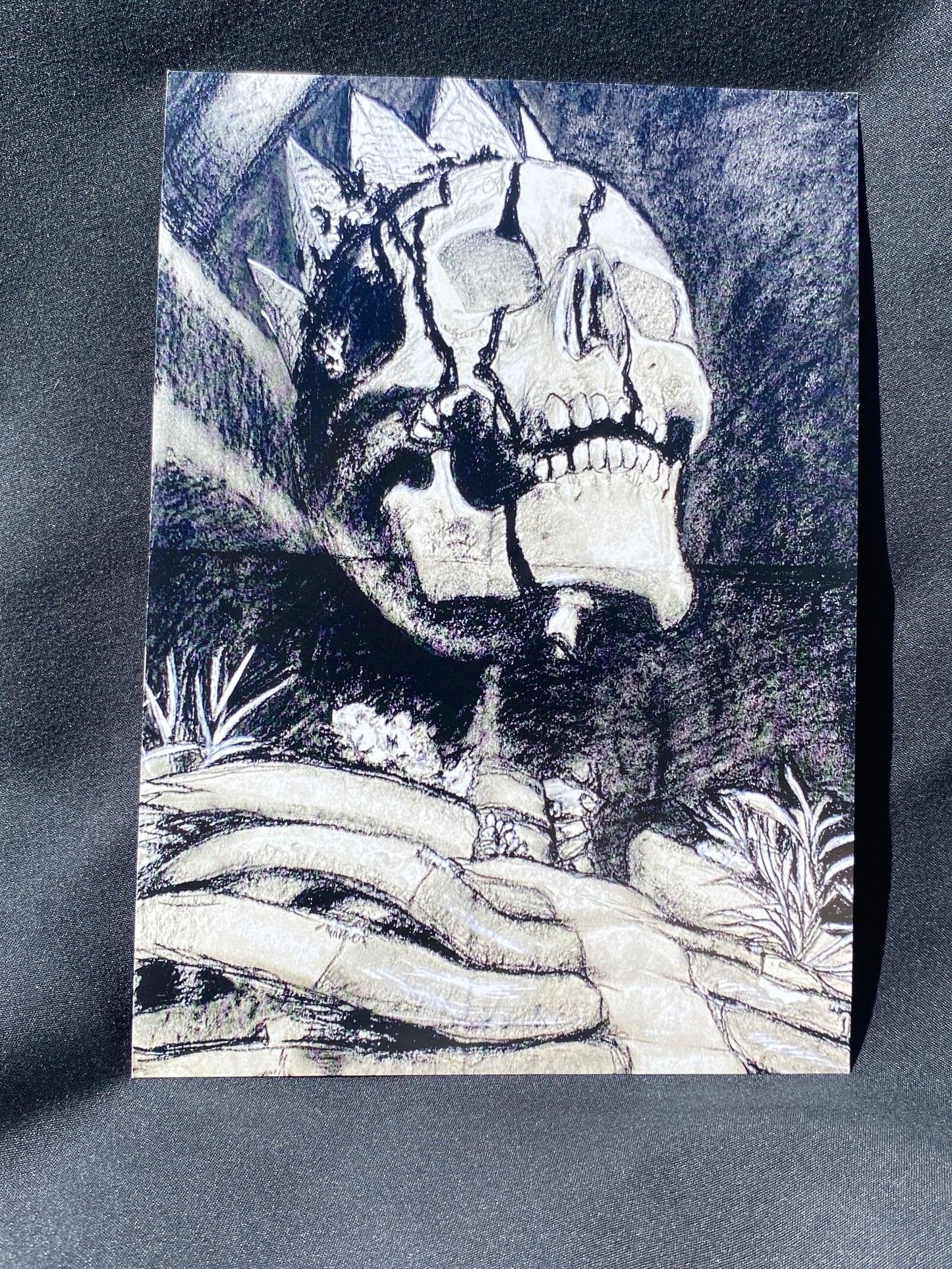 Crowned Skeleton art print