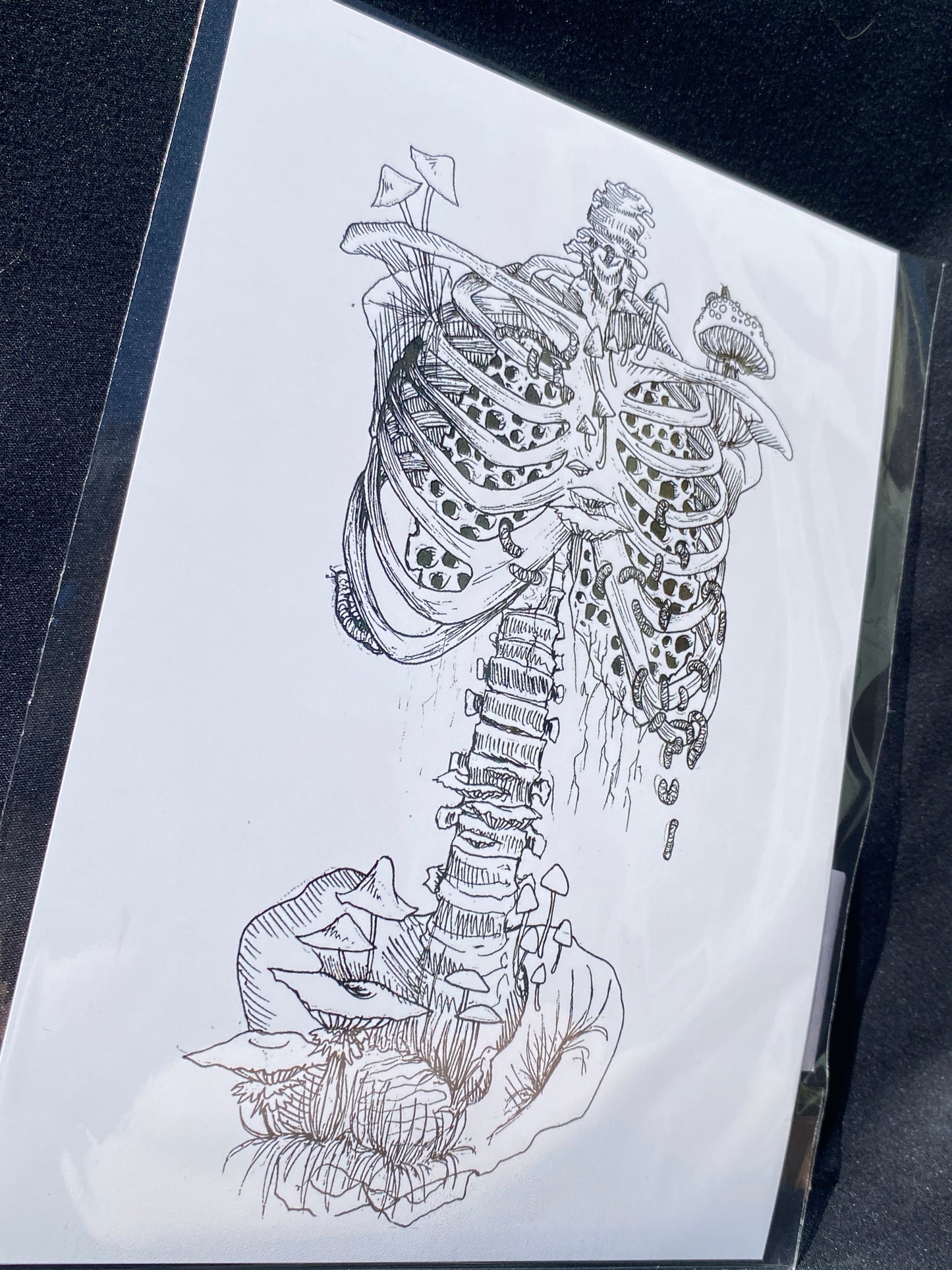 "Overgrown Bones" art print
